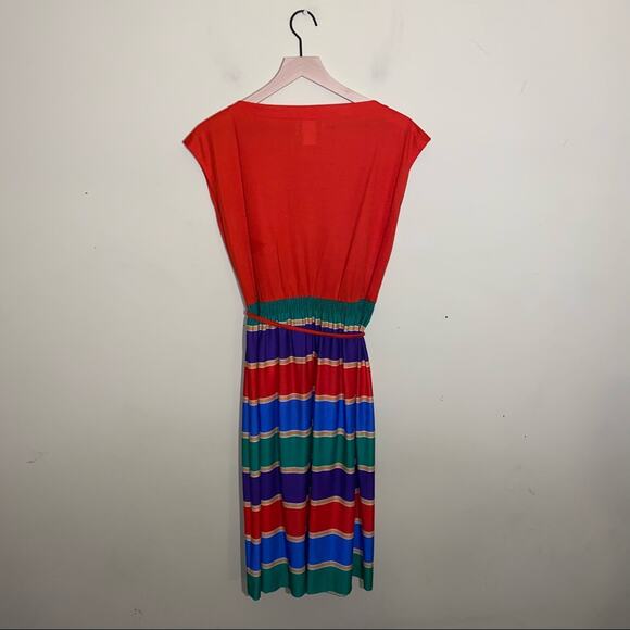 VNTG MELISSA PETITES rainbow cotton dress 10 - Picture 3 of 5